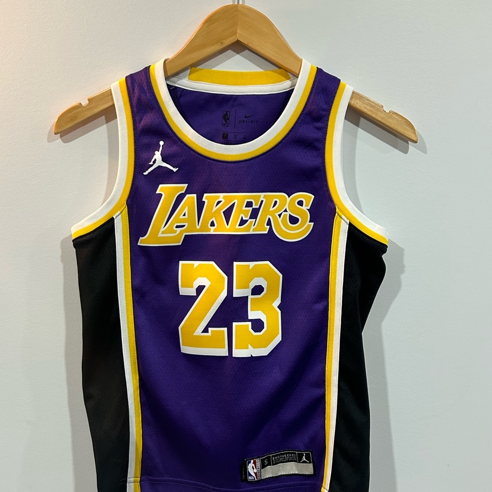 Jordan Lakers Purple Basketball Jersey